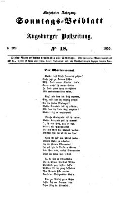 Augsburger Postzeitung Sonntag 6. Mai 1855