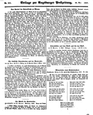 Augsburger Postzeitung Mittwoch 25. November 1857