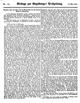 Augsburger Postzeitung Dienstag 18. Mai 1858