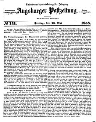 Augsburger Postzeitung Freitag 28. Mai 1858