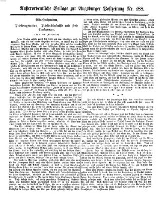 Augsburger Postzeitung Samstag 17. Juli 1858