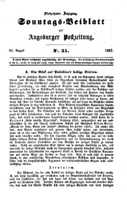 Augsburger Postzeitung Sonntag 30. August 1857