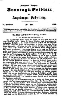 Augsburger Postzeitung Sonntag 20. September 1857