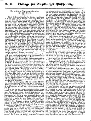 Augsburger Postzeitung Dienstag 24. Mai 1859