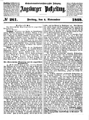 Augsburger Postzeitung Freitag 4. November 1859