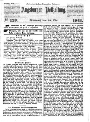 Augsburger Postzeitung Mittwoch 29. Mai 1861