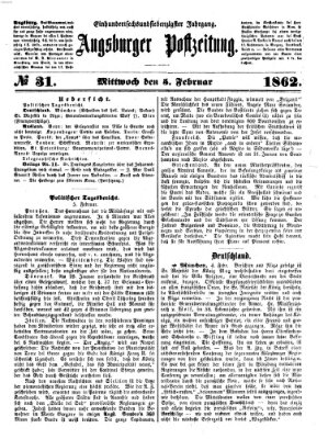 Augsburger Postzeitung Mittwoch 5. Februar 1862