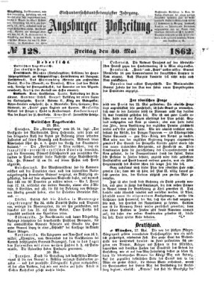 Augsburger Postzeitung Freitag 30. Mai 1862
