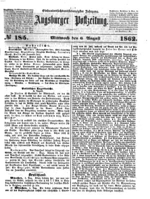 Augsburger Postzeitung Mittwoch 6. August 1862