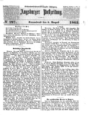Augsburger Postzeitung Samstag 9. August 1862