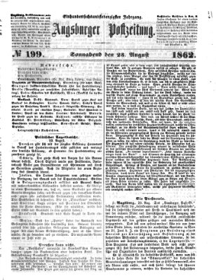 Augsburger Postzeitung Samstag 23. August 1862