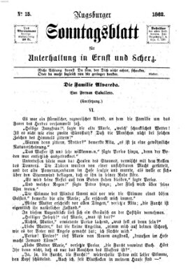 Augsburger Sonntagsblatt für Unterhaltung in Ernst und Scherz (Augsburger Postzeitung) Sonntag 13. April 1862