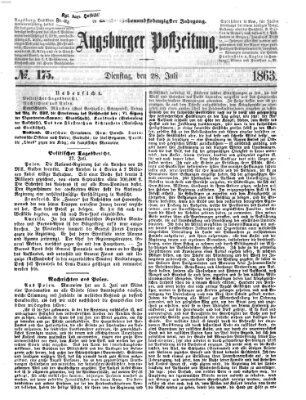 Augsburger Postzeitung Dienstag 28. Juli 1863