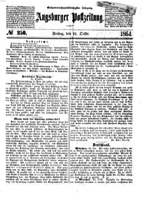 Augsburger Postzeitung Freitag 21. Oktober 1864