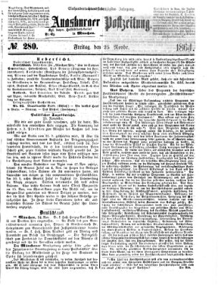 Augsburger Postzeitung Freitag 25. November 1864