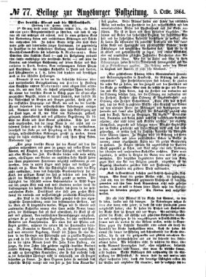 Augsburger Postzeitung Mittwoch 5. Oktober 1864