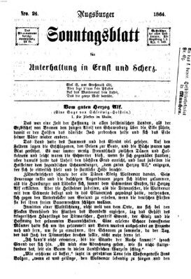 Augsburger Sonntagsblatt für Unterhaltung in Ernst und Scherz (Augsburger Postzeitung) Sonntag 12. Juni 1864