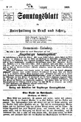 Augsburger Sonntagsblatt für Unterhaltung in Ernst und Scherz (Augsburger Postzeitung) Sonntag 28. Juni 1863