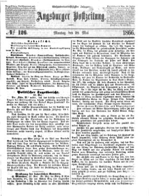 Augsburger Postzeitung Montag 28. Mai 1866