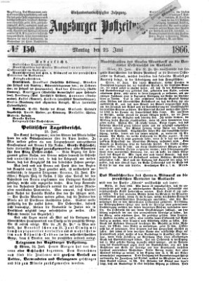 Augsburger Postzeitung Montag 25. Juni 1866