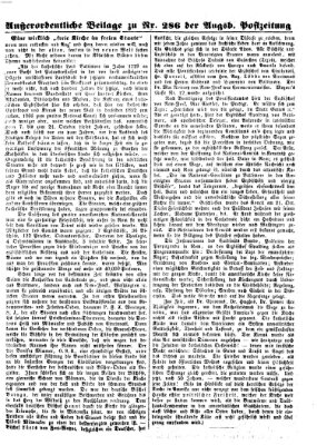 Augsburger Postzeitung Donnerstag 29. November 1866