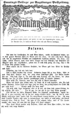 Augsburger Sonntagsblatt (Augsburger Postzeitung) Sonntag 28. Oktober 1866