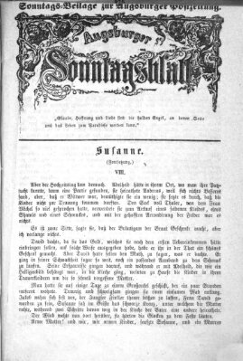 Augsburger Sonntagsblatt (Augsburger Postzeitung) Sonntag 11. November 1866