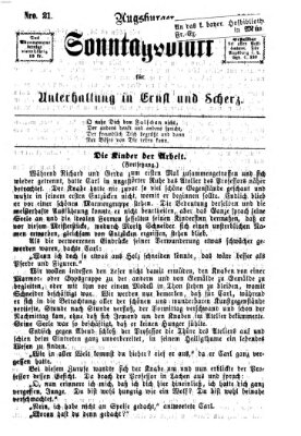 Augsburger Sonntagsblatt für Unterhaltung in Ernst und Scherz (Augsburger Postzeitung) Sonntag 28. Mai 1865