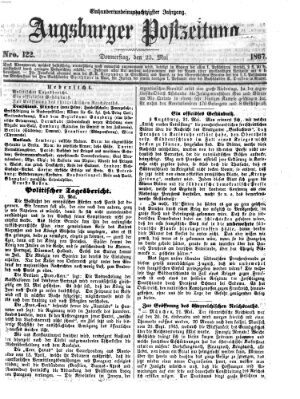 Augsburger Postzeitung Donnerstag 23. Mai 1867