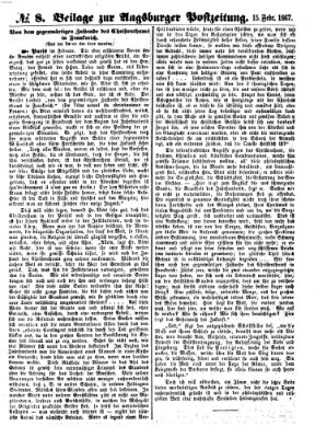 Augsburger Postzeitung Freitag 15. Februar 1867