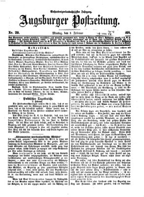 Augsburger Postzeitung Montag 3. Februar 1868