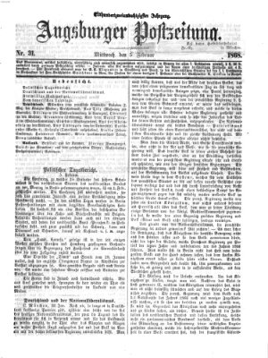 Augsburger Postzeitung Mittwoch 5. Februar 1868