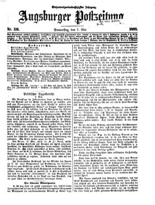Augsburger Postzeitung Donnerstag 7. Mai 1868