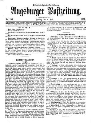 Augsburger Postzeitung Freitag 9. Juli 1869