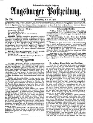 Augsburger Postzeitung Donnerstag 29. Juli 1869