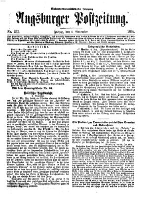 Augsburger Postzeitung Freitag 5. November 1869