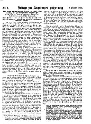 Augsburger Postzeitung Samstag 9. Januar 1869