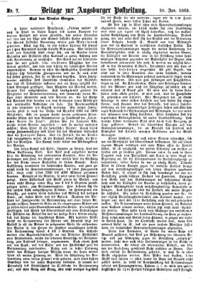 Augsburger Postzeitung Donnerstag 28. Januar 1869