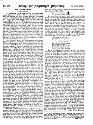 Augsburger Postzeitung Freitag 23. Juli 1869