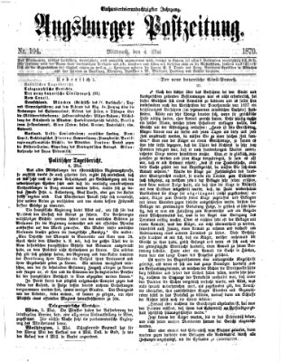 Augsburger Postzeitung Mittwoch 4. Mai 1870