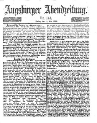 Augsburger Abendzeitung Freitag 22. Mai 1868