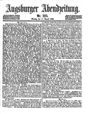 Augsburger Abendzeitung Montag 17. August 1868
