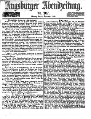 Augsburger Abendzeitung Montag 8. November 1869