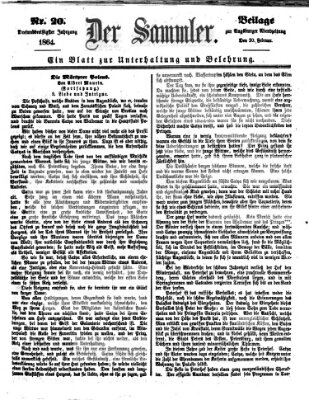 Der Sammler (Augsburger Abendzeitung) Samstag 20. Februar 1864