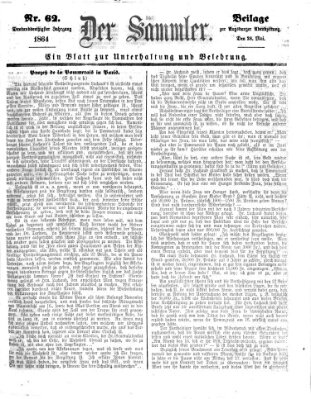 Der Sammler (Augsburger Abendzeitung) Samstag 28. Mai 1864