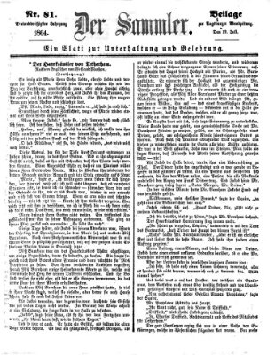 Der Sammler (Augsburger Abendzeitung) Dienstag 12. Juli 1864
