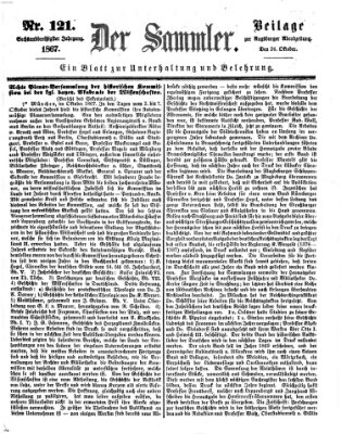 Der Sammler (Augsburger Abendzeitung) Samstag 26. Oktober 1867