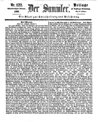 Der Sammler (Augsburger Abendzeitung) Mittwoch 20. Oktober 1869