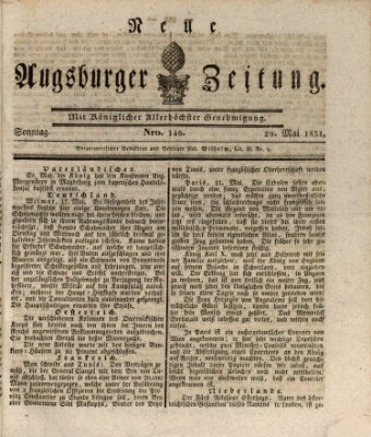 Neue Augsburger Zeitung Sonntag 29. Mai 1831