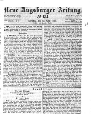 Neue Augsburger Zeitung Dienstag 15. Mai 1860